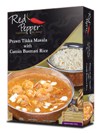 Prawn Tikka Masala with Cumin Basmati Rice 350gm